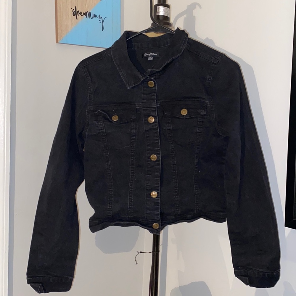 Black jean jacket
